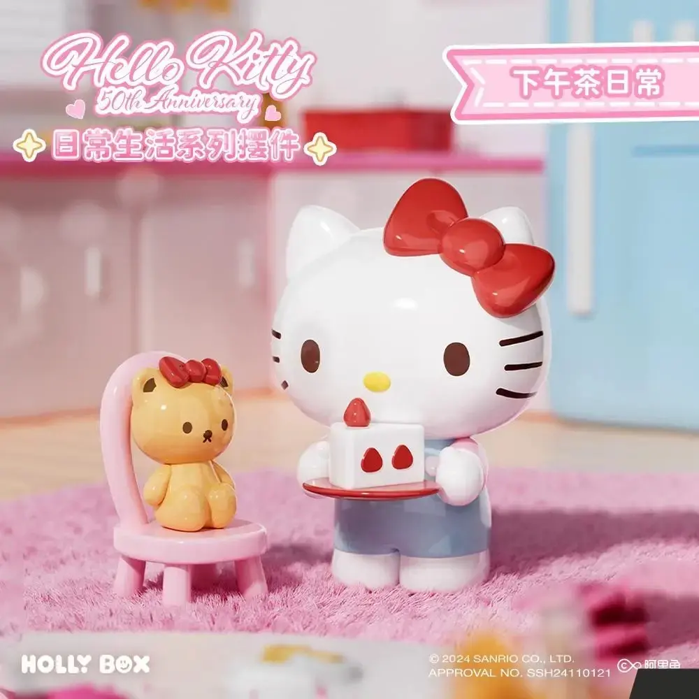 Holly Box Sanrio Hello Kitty 50th Anniversary Daily Life Series Figure - Delicious Afternoon Tea