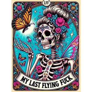 LFF Diamond Art Set for Adults Beginner Skeleton Figure 5D DIY Full Round Water Diamond Gemstone Craft Painting Home Wall Decoration 12x16inch Artwork with Canvas Diamonds Adhesive Pen Clay
