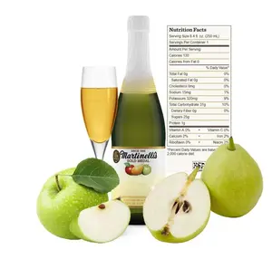 Martinelli's Gold Medal Sparkling Apple Cider Mini Bottles 8.4 oz 12 Pack Non-Alcoholic Carbonated Juice from U.S. Fresh Apples