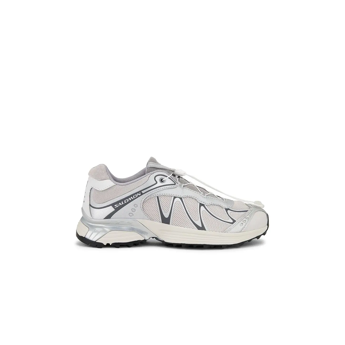 Salomon XT-Whisper Sneakers in Silver, Lunar Rock, & Silver Cloud Salomon XT-Whisper Sneakers in Silver, Lunar Rock, & Silver Cloud
