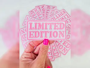 Pink Limited Edition Embroidered Patch