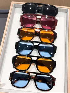 New Fashion Sun Glasses Women UV Protection Eyewear, Casual Style PC Frame Sunglasses for All Seasons, Trendy Photo Shoot Accessories