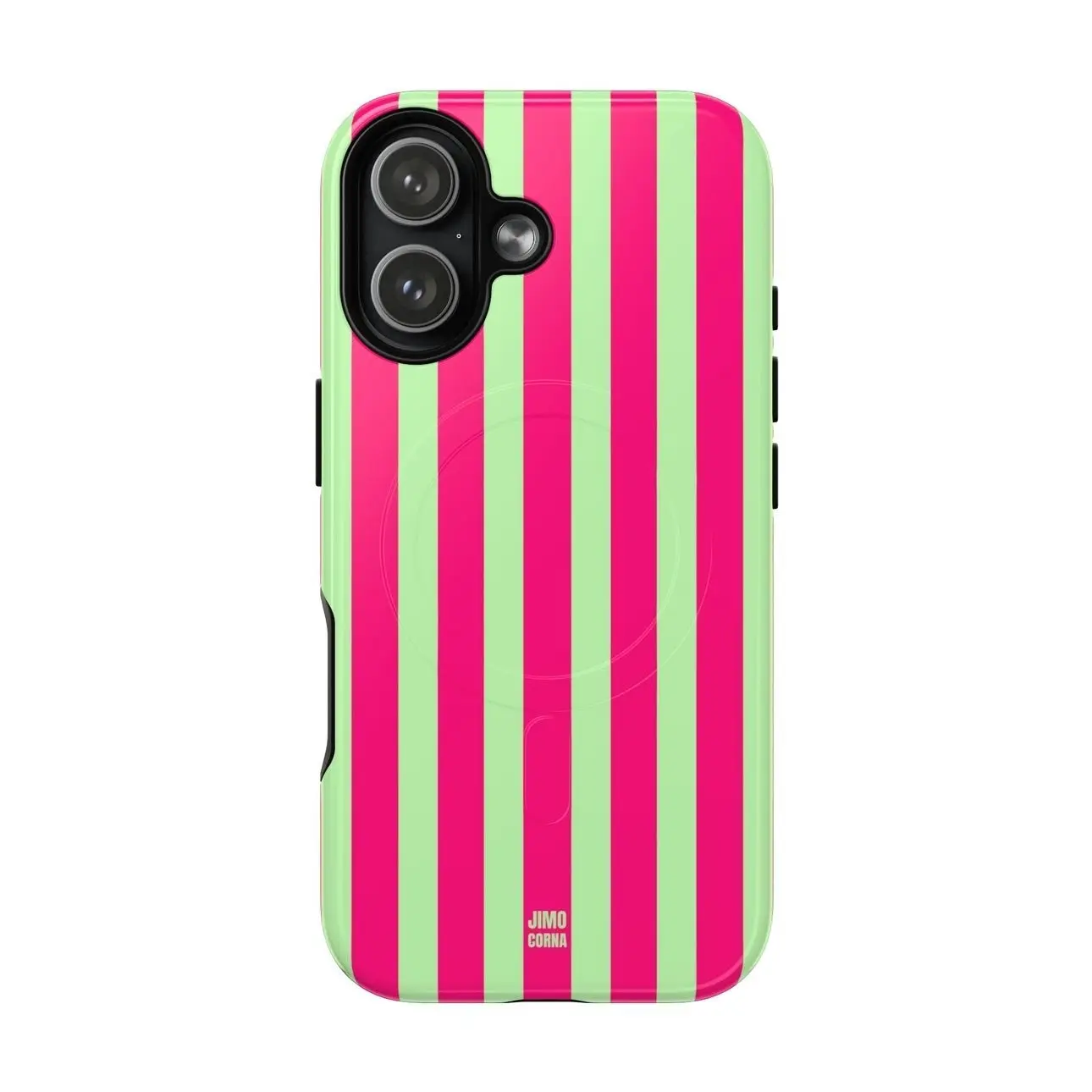 Magsafe Bold Stripes iPhone Case, Magsafe Compatible Phonecase, Sage and Pink Stripes, Yellow Bee Stripes, Purple Lavender Stripes Phonecase