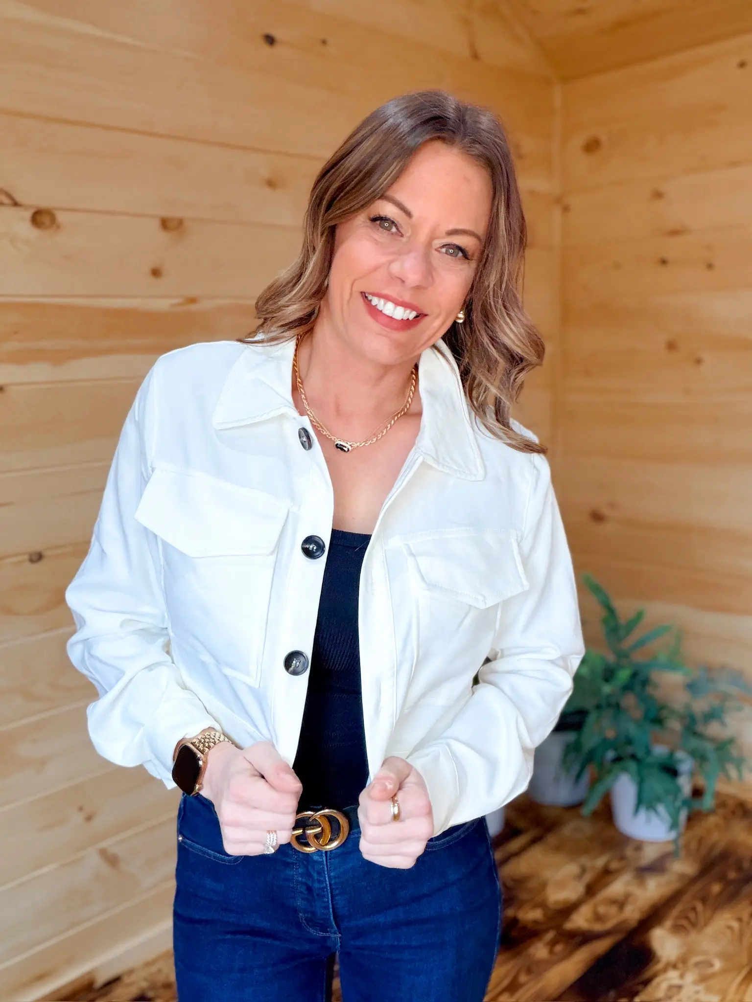 Cropped White Jacket