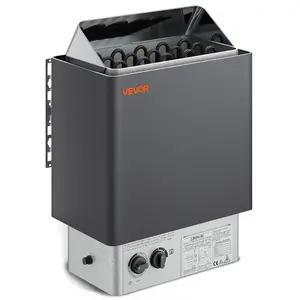 VEVOR 9KW Sauna Heater, Steam Bath Sauna Heater with Built-In Controls, Electric Sauna Stove, 3h Timer and Adjustable Temp for Max. 317-459 Cubic Feet, Home Hotel Spa Shower Use 220V