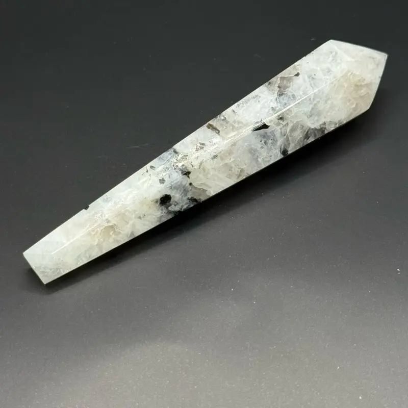 Rainbow Moonstone Point - Natural Healing Crystal for Chakra Balancing & Energy Enhancement