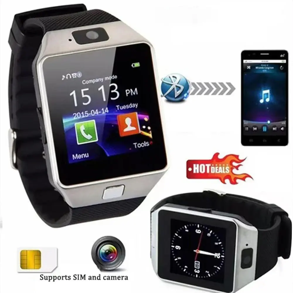 Budget Fashion Touch Screen Wearable Wristwatch 2026 - Steel Case Smart Watch with Camera, SIM Card, Remote Picture Capture, Multi-Language, Health Detection - iOS/Android Compatible for Phones, Dropshipping