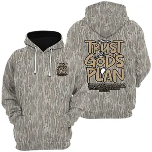 Believe In God's Plan1 Piece, Printed Camo Hoodie, Sweatshirt 230g, High-Quality Batik Cotton Retro Fashion Brand Camo Hoodie, Sweatshirt, A Certain Thickness Suitable For Summer Camo Hoodie, Sweatshirts, Holiday Gifts.