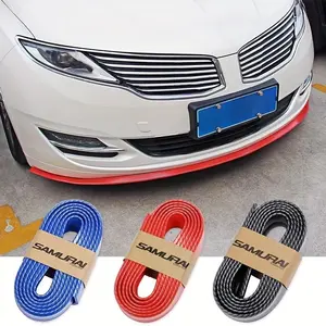 Car Front Bumper Decoration Strip, 1pc Anti-collision Rubber Strip, Bumper Lip Guard, Car Exterior Accessories, Vehicle Exterior Decoration