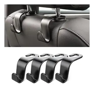 4 Piece Car Hooks Rear Seat Back Hidden, Multi-Functional Vehicle Interior, Durable & Stylish Design, Easy Use, Creative Small Hook
