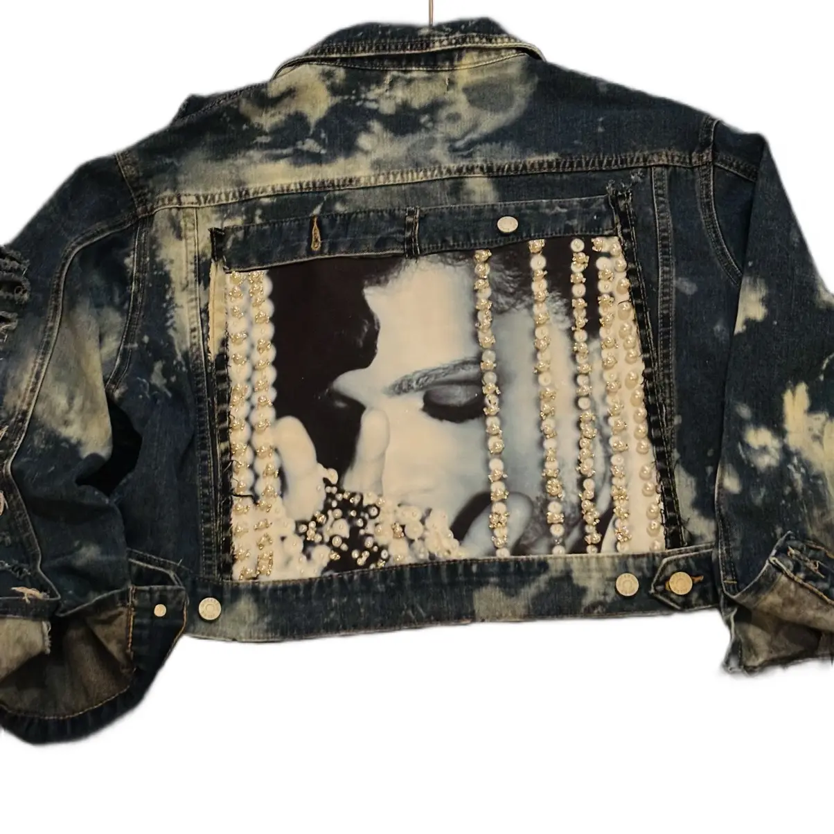Prince Women's Bleached Out Jean Jacket - Women's Coat - Coats, Menswear