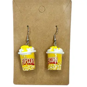 Movie Popcorn Earrings
