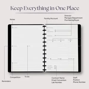 MedRep Planner - The Ultimate Medical Device Sales Rep Organizer with Detailed Sections for Notes, To-Do, Competitions, and More