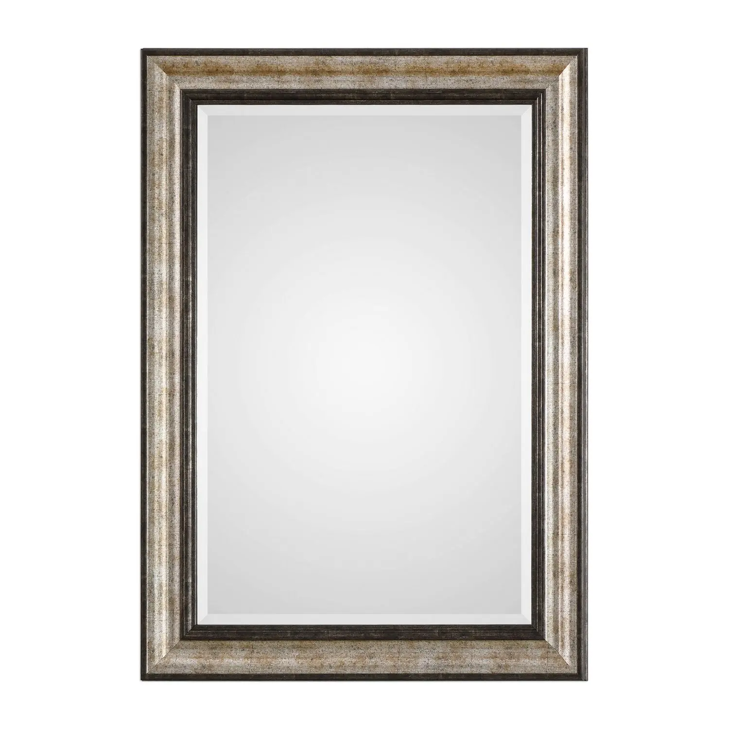 Shefford Mirror Antiqued Metallic Silver