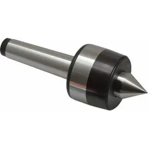 Bison MT3 Taper Shank, 2.2" Head Diam 925 Lb Capacity Live Center 4,000 Max RPM, 0.98" Point Diam, 1.12" Point Len, 925 Lb Max Workpc, 6.14" OAL, 1.12" Long Tip, Standard Point 7-565-003