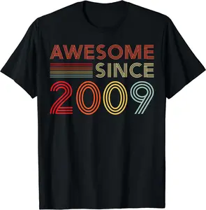16 Year Old BDay Decorations Son Boy 16yr 2009 16th Birthday T-Shirt