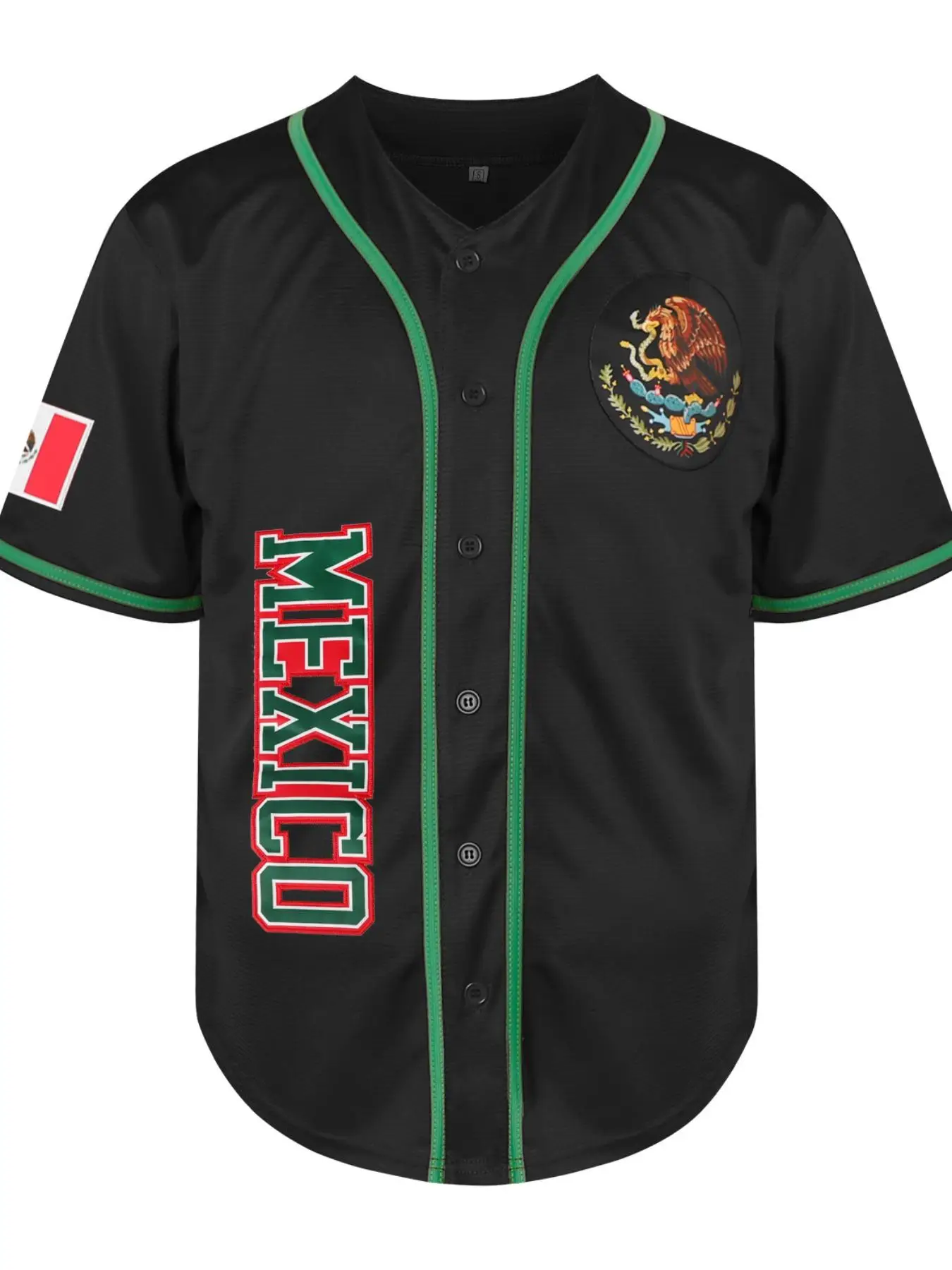 Men's Contrast Binding Short Sleeve Baseball Jersey, Casual Button Front Baseball Top for Spring & Fall, Fashion Men's Sportswear for Daily Wear, Appa