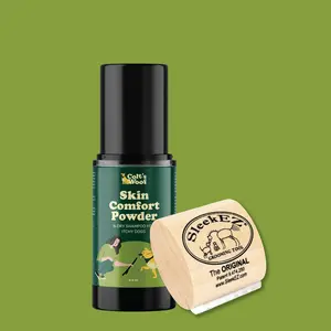 SleekEz Deshedder and Skin Comfort Powder Duo