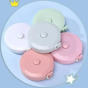 Portable Measuring Tape Cute Small Soft Ruler Mini Leather Roll Measure Body Circumference, Clothing Waist Measurement Tool Sewing Tools