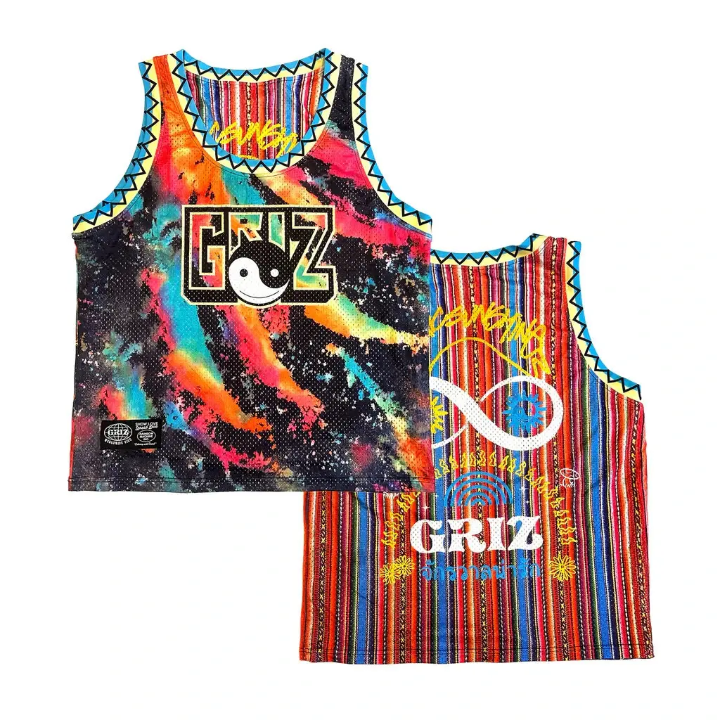 GRiZ WookFlip Reversible Basketball Jersey SIze XX-Large 2XL XXL EDM RAVE