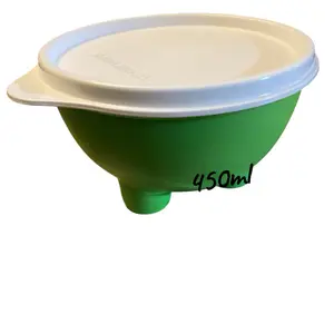 Molcajete Server Green with Lid Storage 450ml Capacity Container