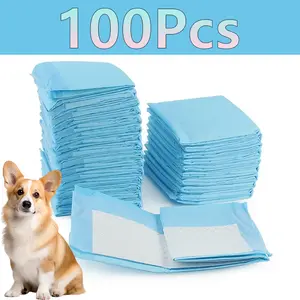 50/100pcs Dog Disposable Urine Pads, Dog Diapers High Absorbent Pet Cage Pads Puppy Potty Training Pads