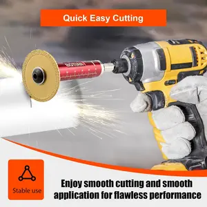 Inner Tube Cutter for PVC Pipes, Diamond Sand Blade, 1/4 Inch Hex Handle, Adjustable Cutting Depth, Faster Than Traditional Cutters