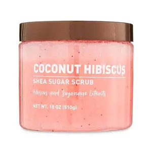 Exfoliante de Azúcar con Karité, Coco y Hibisco, 18oz