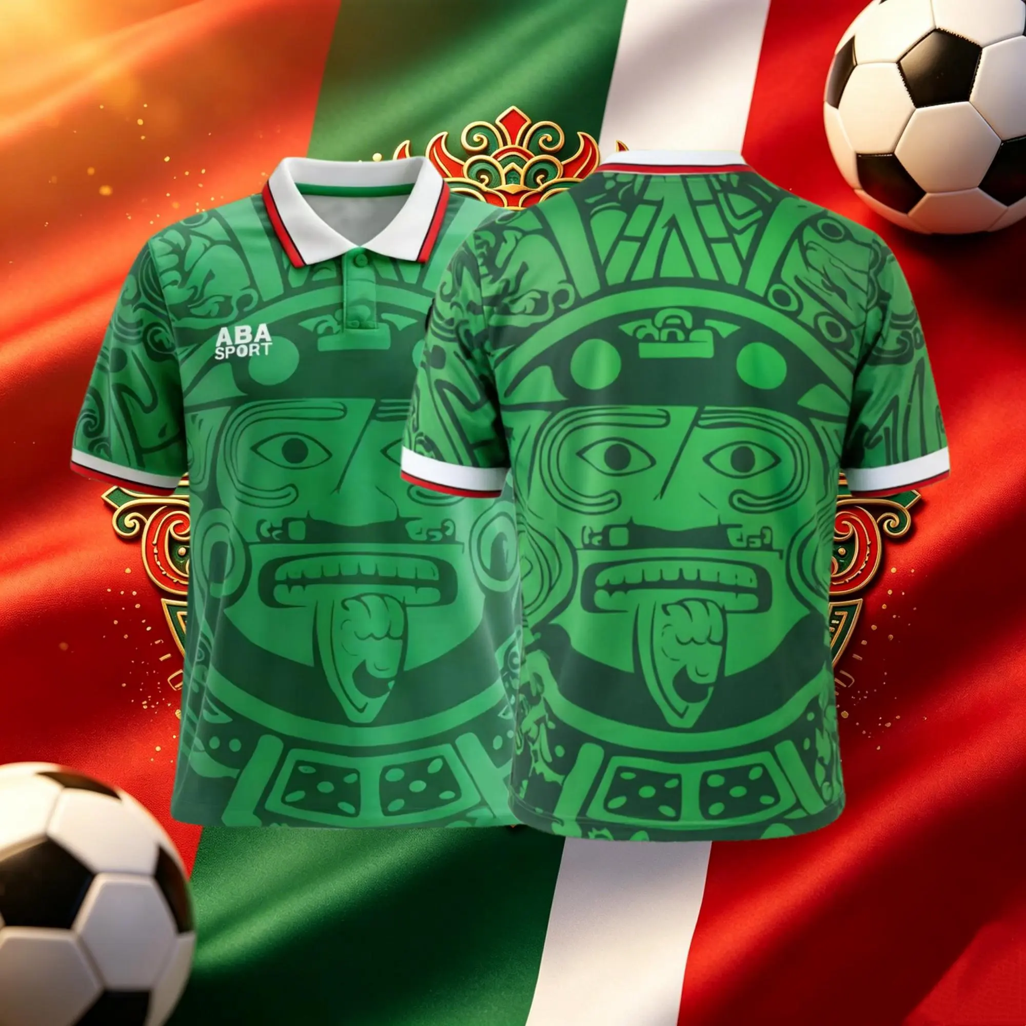 1998 Mexico National Team Home Short Sleeve Retro Soccer Jersey Greener