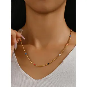 Luxury Multicolor Beaded Necklace | Bohemian Versatile Jewelry