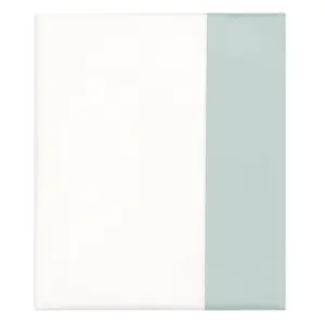 Porcelain Green Border Flat Sheet