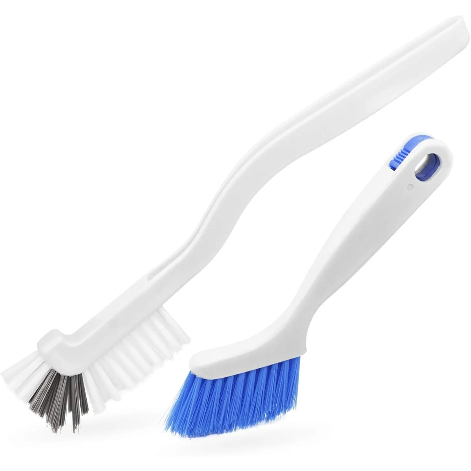 2 Pcs Cleaning Brush Small Scrub Brush for Cleaning Sink Scrub Brush with Handle, Bathroom Kitchen Edge Corner Grout Cleaning Brushes for Household Use, Window Track Cleaning Brush