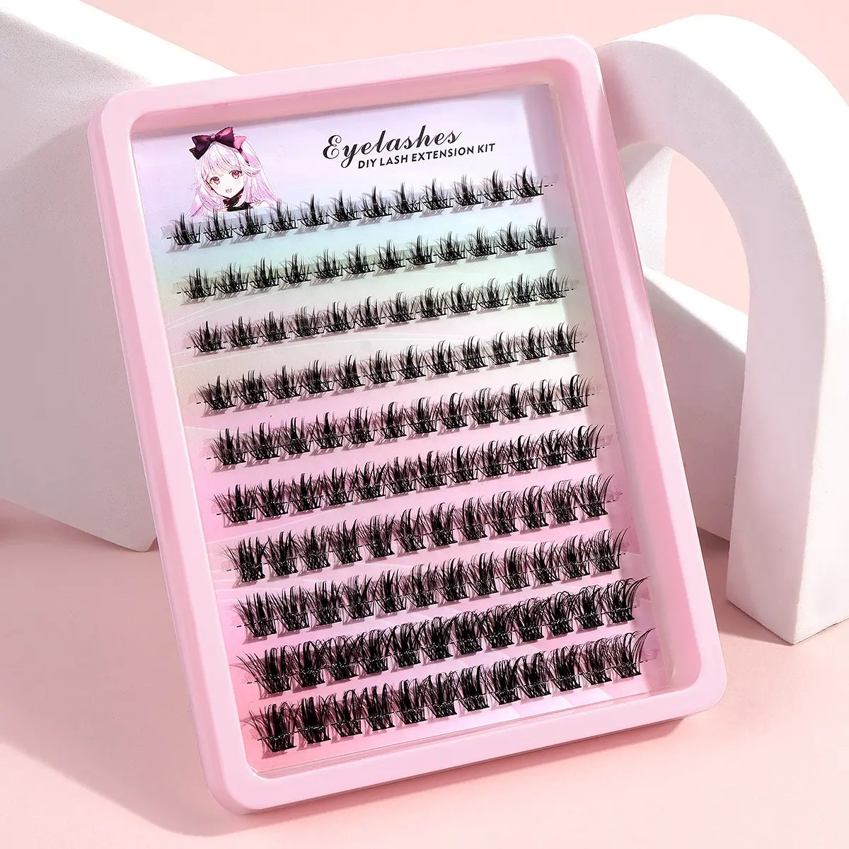MAANGE 120 Cluster Individual Lash Clusters 8-16mm Manga Lashes Natural Clusters Natural Look Handmade Grafting Individual False Eyelashes Diy False Eyelashes Suitable for parties Gift for Women & Girl Eyelash Clusters Extensions