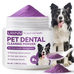 Pet Oral Care Powder, 1 Box Pet Dental Health Management Powder, Cleans and Brightens Teeth, Pet Dental Care Product, Dog & Cat Grooming Supplies
