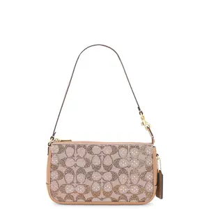 Coach Crystal Signature Jacquard Plaza Bag in Mushroom