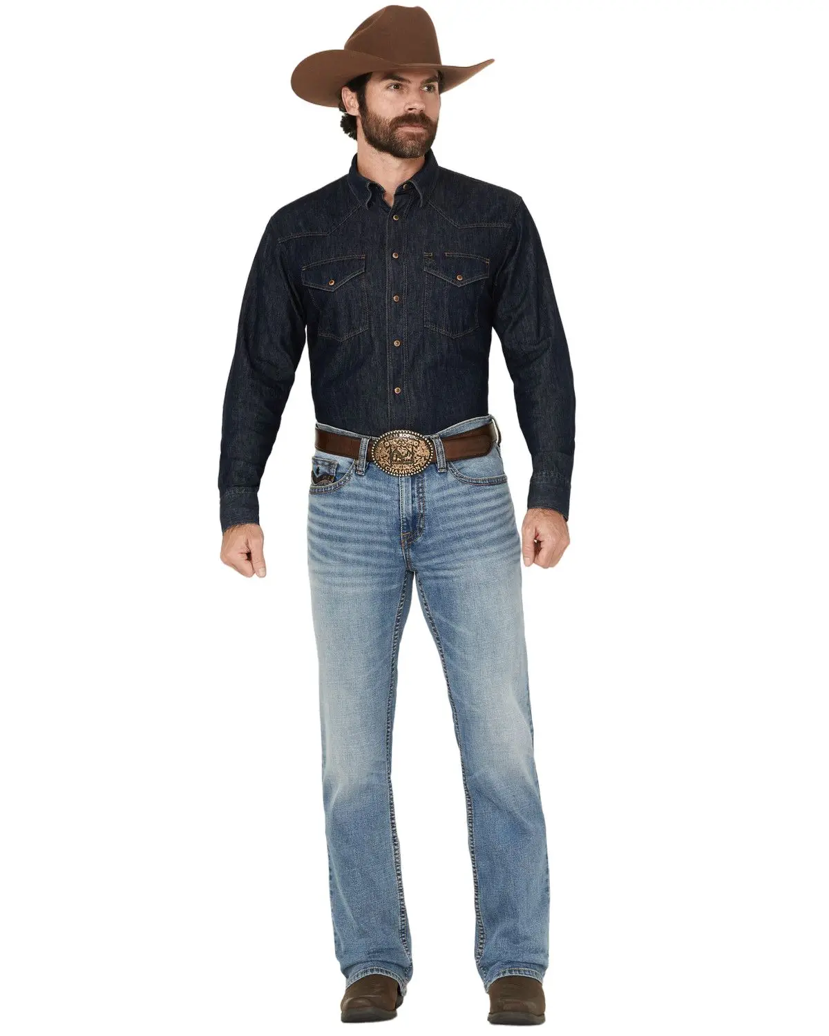 Cody James Men's Highland Wash Wyatt Slim Bootcut Stretch Denim Jeans - Cjho24j5-Ltw