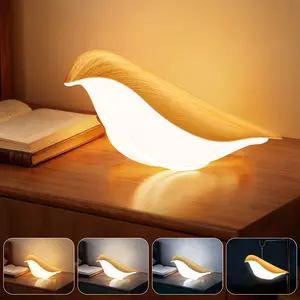 Shakable Bird Light, Tumbler Table Lamp, Touch Dimming, Light Dimmable, Rechargeable Battery, Children Night Light, with Aroma Diffuser, for Bedroom Living Room Bedside Decor