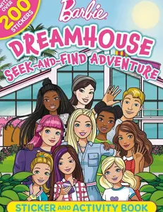 Barbie Dreamhouse Seek-and-Find Adventure: 100% Officially Licensed by Mattel, Sticker & Activity Book for Kids Ages 4 to 8 Paperback – Sticker Book, November 29, 2022
