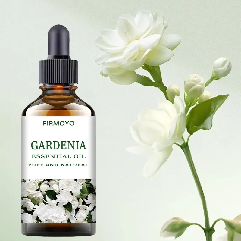 White Gardenia Flower Essential Oil 1.01oz - Pure floral fragrance, Scented Body Oil, suitable for sensitive skin, hair and nail care, Hydrating moisturizing body massage oil, luxurious gift - Suitable for all skin types, use diluted