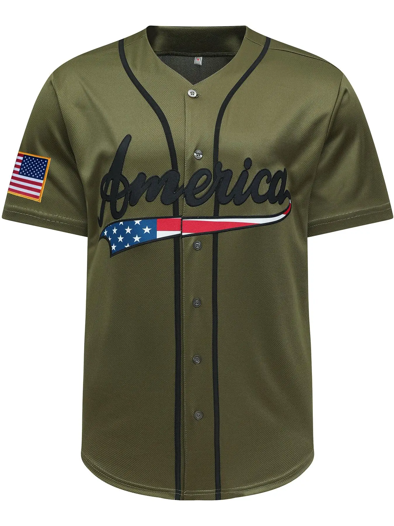 Men's Letter & Figure Print Short Sleeve Baseball Jersey, Regular Fit Graphic Top, Summer Outfits 2024, Men's Sport & Outdoor Clothing