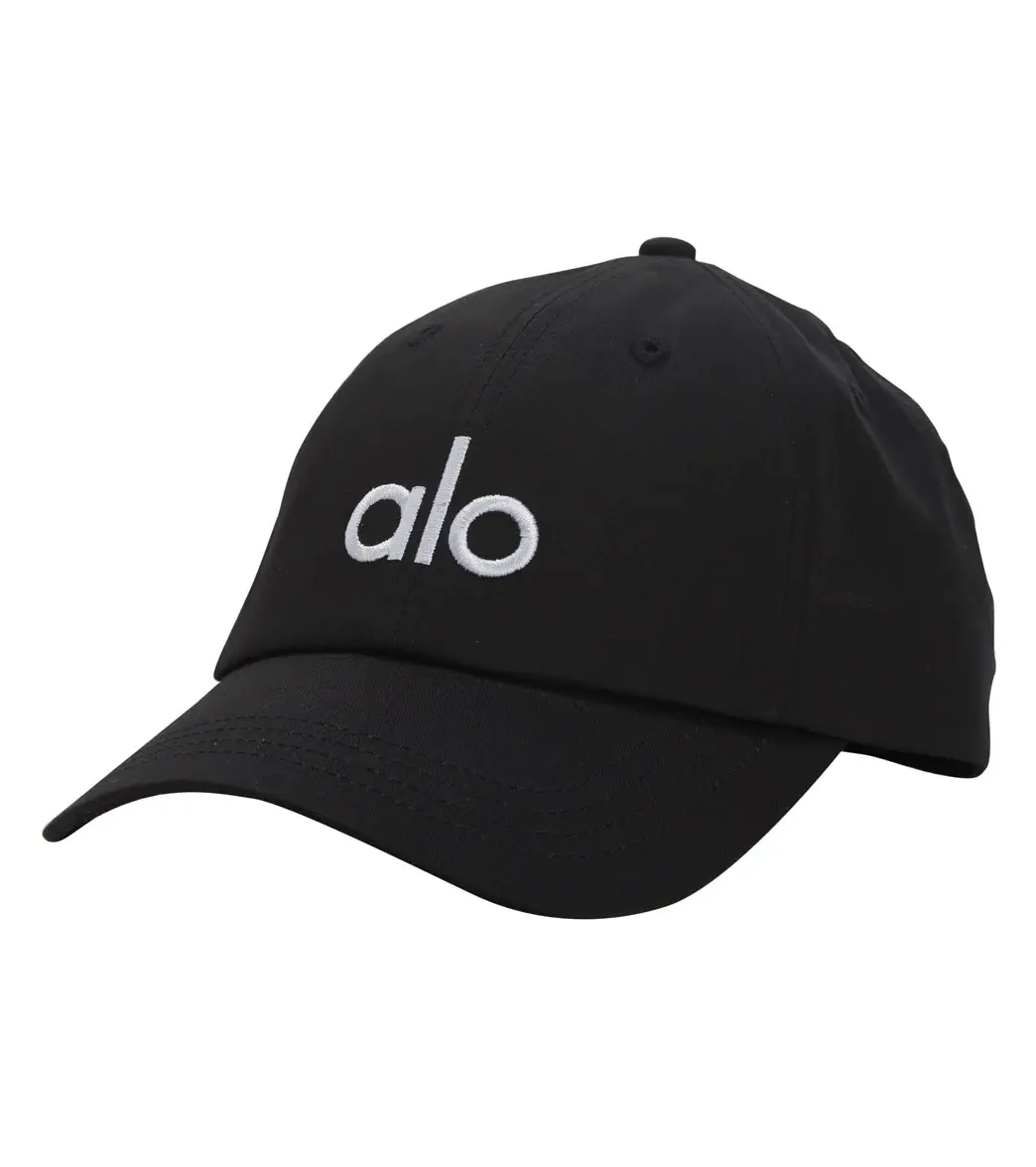 Performance District Trucker Hat, Off-Duty Cap, Black Baseball with White Letter Design - 100% Polyester, Sun Protection & Fit for Outdoor Running and Activities, Outdoor Headwear Minimalist Baseball Durable Woven cap