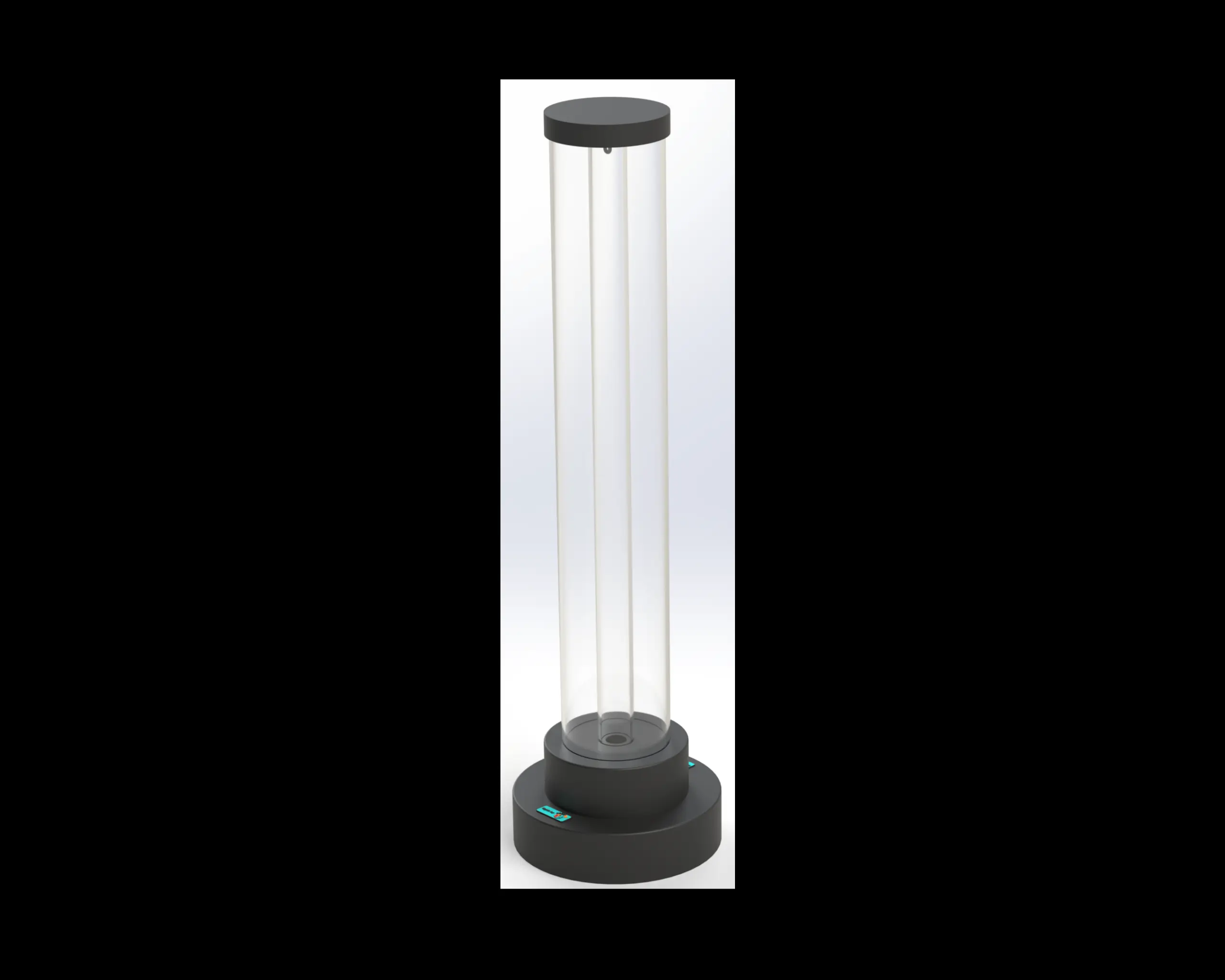 3’ Round Fillable Clear Floor LED Light