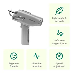 Clawlab H1 Tufting Gun - Ideal Mother's Day Gift for Creative Moms, 550g Ultra-Light & Quiet Rug Machine, Complete Beginner Starter Kit for DIY Home Decor & Fiber Art