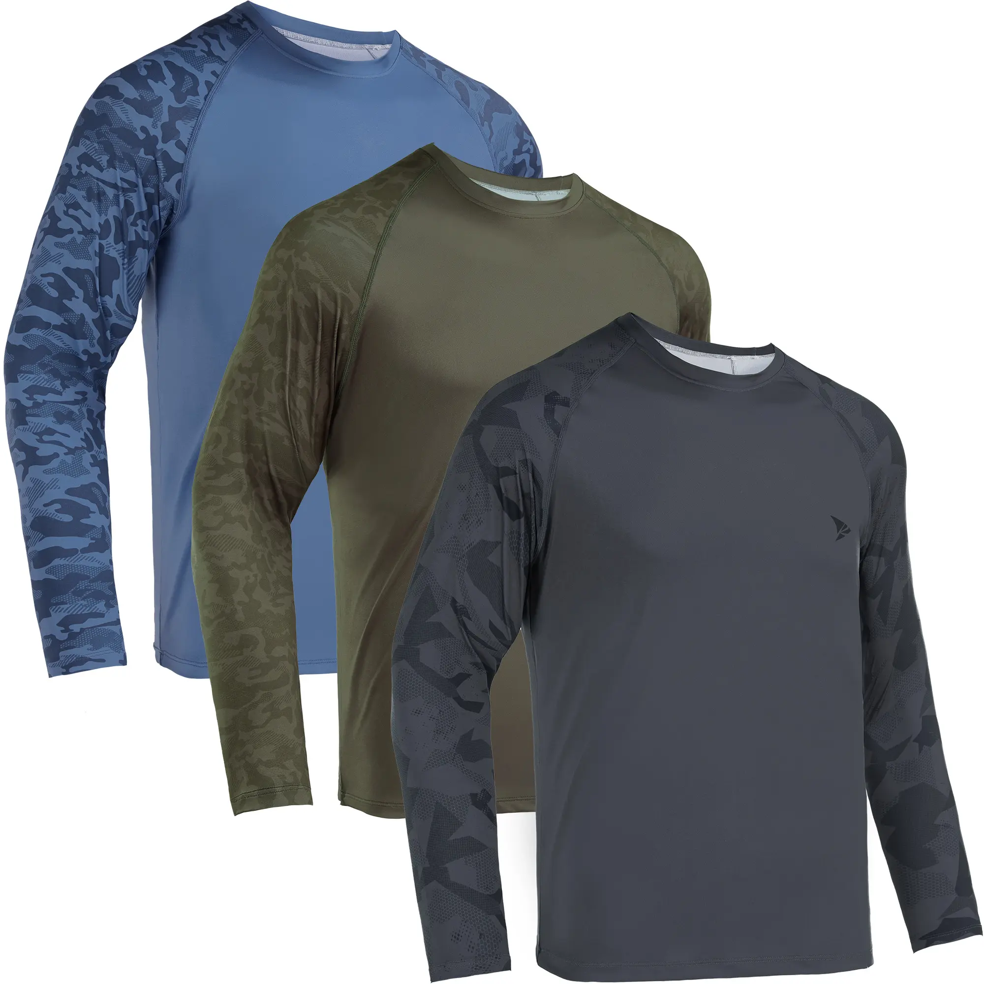 (3pcs) Blue+Brown+Black