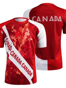2026 Canada Fan Football Jersey, International Soccer Team T-Shirt, Quick-Dry Short Sleeve, Vintage Streetwear, Must-Have Sports Clothing
