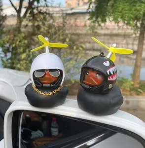 Fun Rubber Duck with Multiple Headgear Options for Motorcycles and Cars