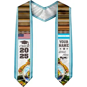 Personalized Honduran American Flag Graduation Sash 2025, Honduran Graduation Sash, Custom Honduras Graduation Stole