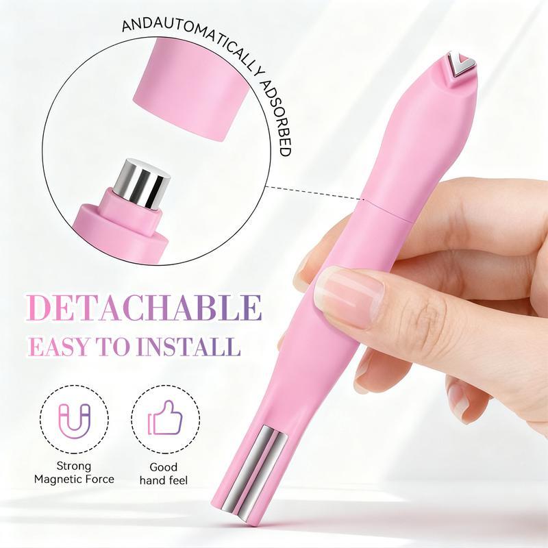 3 in 1 Nail Magnet Tool  Pink/Blue, Upgraded Nail Magnet Pens, Multi-Function Magnet Stick 3D Magnetic Cat Eye Gel Polish Nail Art, Christmas gifts,for Salon, Studio or Home