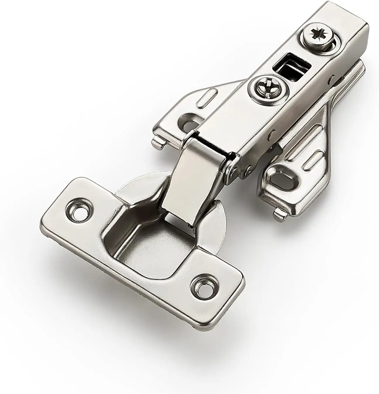 Full Overlay 2 Pair 4 Pack Concealed Kitchen Cabinet Hinges 105  Soft Close Adjustable Cabinet Door Hinges for  Frame Cabinet