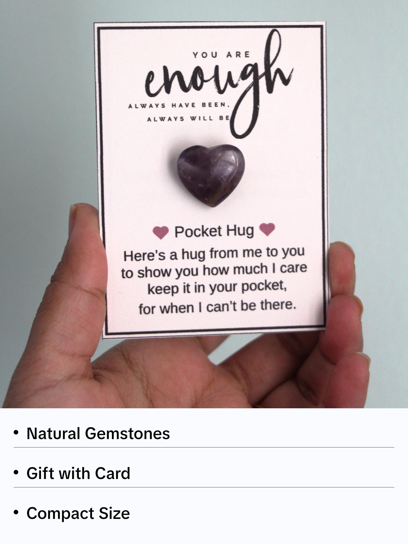 Natural Gemstone Pocket Hugs - Amethyst